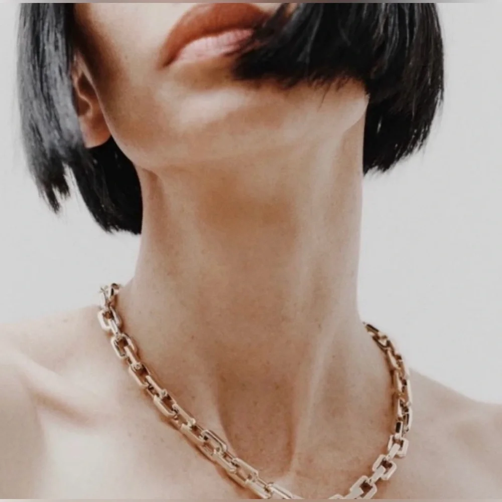 New Eddie Borgo Supra Chain Link Gold Necklace 💕 - Picture 4 of 12